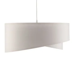 Hanglamp Vivien in wit velours