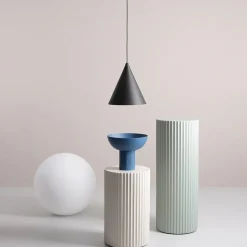 Hanglamp vorm, zwart, metaal, Ø 24 cm, kegel, E27