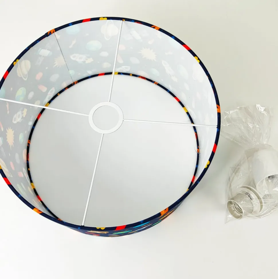 Hanglamp Weltall met stoffen kap