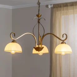 Hanglamp Wivara 3, 3-lamps, goud
