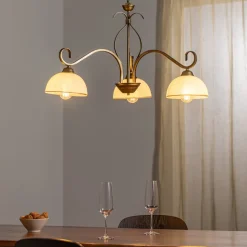 Hanglamp Wivara 3, 3-lamps, goud