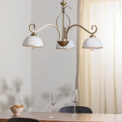 Hanglamp Wivara 3, 3-lamps, goud