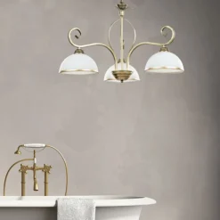 Hanglamp Wivara 3, 3-lamps, goud