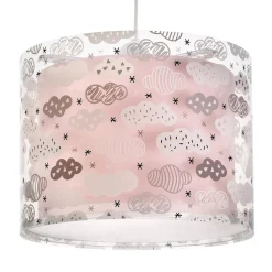 Hanglamp wolken voor kinderkamer, roze