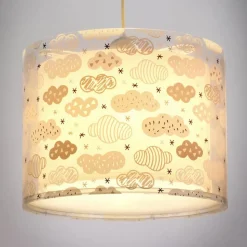 Hanglamp wolken voor kinderkamer, roze