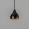Hanglamp Yildo 7000 1-lamp Ø15cm zwart/koper