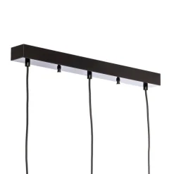 Hanglamp Yildo 6877 3-lamps lineair zwart/koper