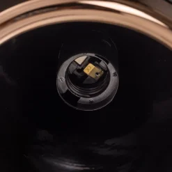 Hanglamp Yildo 6877 3-lamps lineair zwart/koper