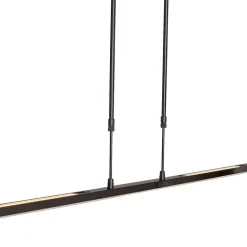 Hanglamp Zelena, zwart, lengte 122cm, metaal, CCT