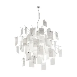 Hanglamp Zettel'z 5 met labels