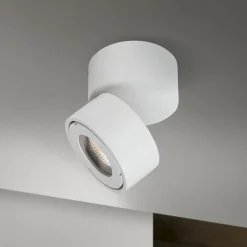 Harvey buitenspot LED, wit, Ø 10 cm, gegoten aluminium