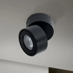 Harvey LED buitenspot, zwart, Ø 10 cm, aluminium spuitgietwerk