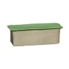 Hübsch Amare kleine organiser, zand/groen, 24 x 11 cm