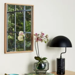 Hübsch Diepte spiegel, 60 x 40 cm, licht eiken