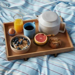 Hübsch Elevate dienblad, eikenhout, 46 x 34 cm, natuurlijke kleur