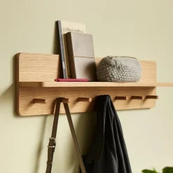 Hübsch kapstok Space Large, eikenkleurig, lengte 80 cm