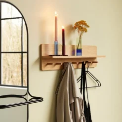 Hübsch kapstok Space Large, eikenkleurig, lengte 80 cm