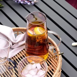 Hübsch Limonade karaf, amberkleurig, glas