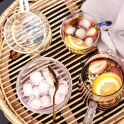 Hübsch Limonade karaf, amberkleurig, glas