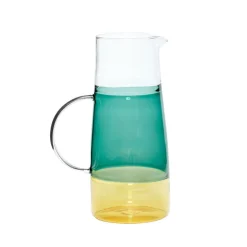 Hübsch Limonadekaraf, groen, glas, hoogte 25 cm, Ø 10 cm