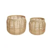 Hübsch Luna manden, set van 2, rotan, natuurlijke kleur, Ø 34 & 44cm
