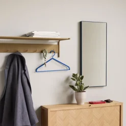 Hübsch Shine Large spiegel, petrolgroen, 35 x 80 cm