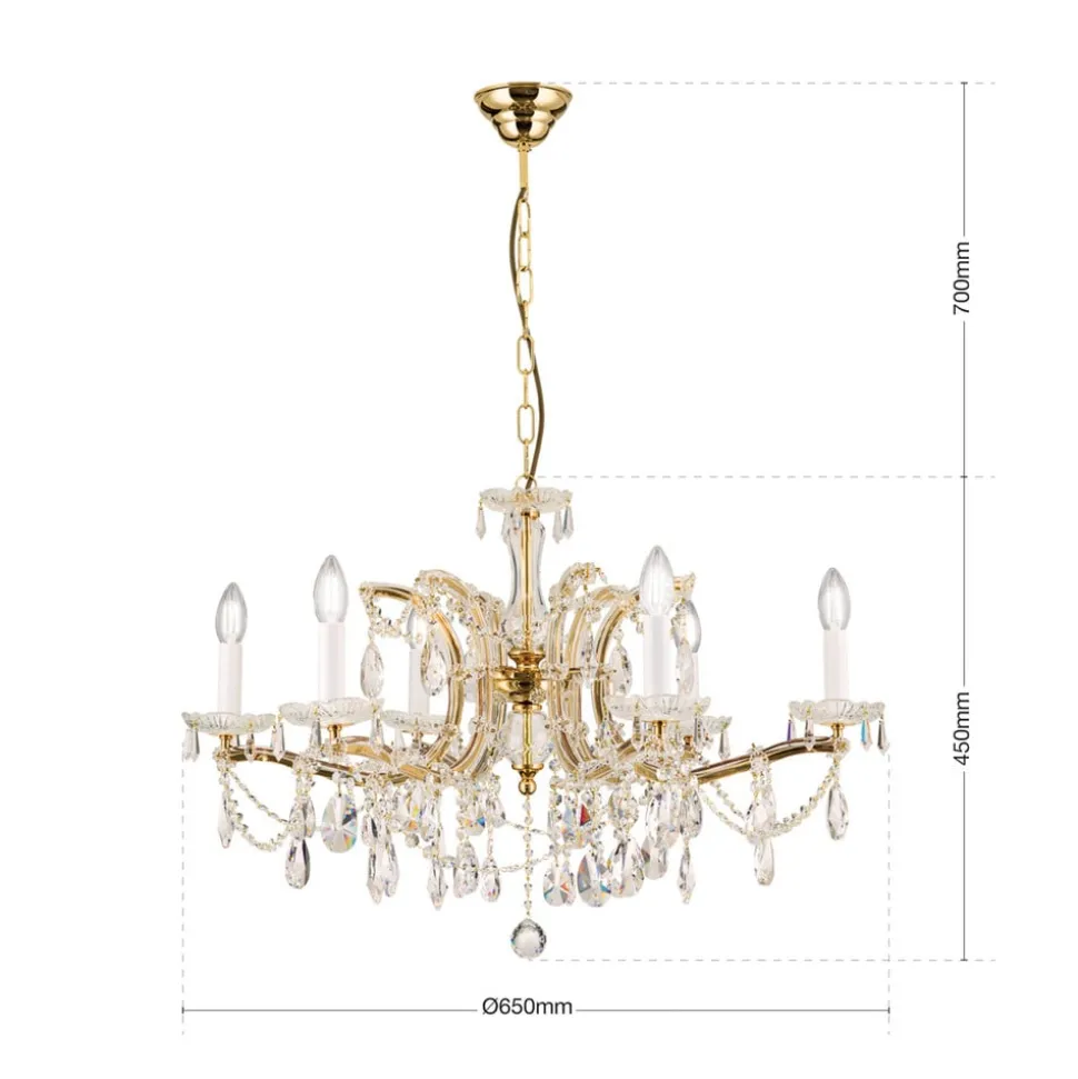 Heel klassieke kroonluchter TJURA