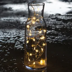 Heldere LED bloemen lichtketting Silke 20 lampen