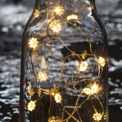 Heldere LED bloemen lichtketting Silke 20 lampen