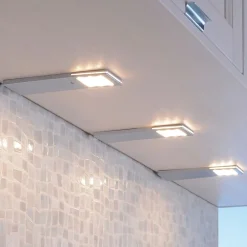 Helena LED meubelverlichting, 19 x 7 cm, set van 3, sensor, metaal