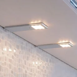 Helena LED meubelverlichting, 19 x 7 cm, set van 2, sensor, metaal