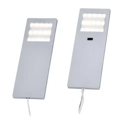 Helena LED meubelverlichting, 19 x 7 cm, set van 2, sensor, metaal