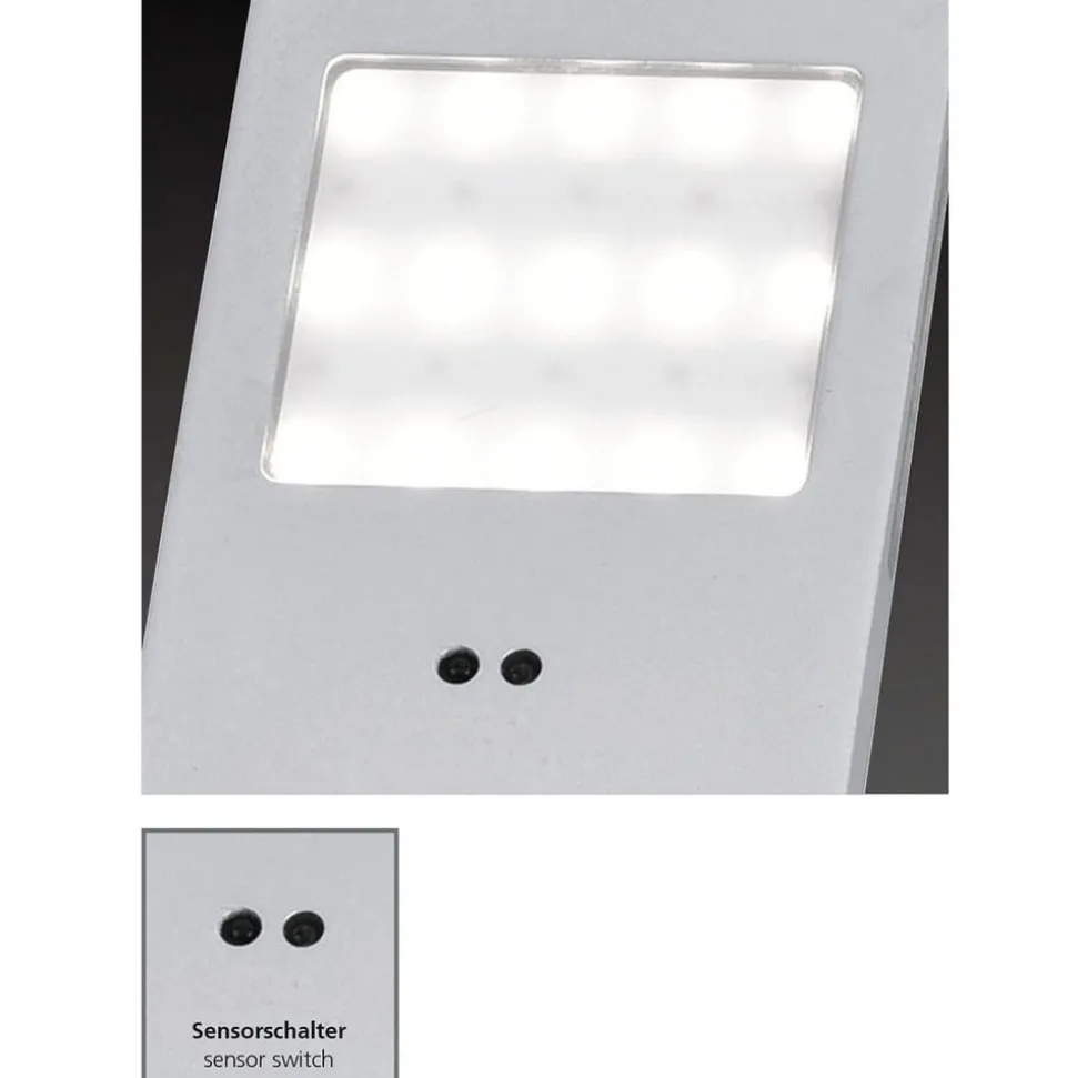 Helena LED meubelverlichting, 19 x 5 cm, set van 3, sensor, metaal