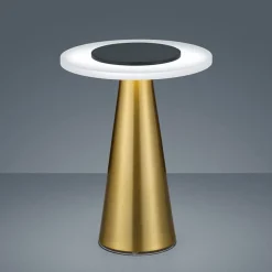 Helestra Bax tafellamp met touchdimmer, messing