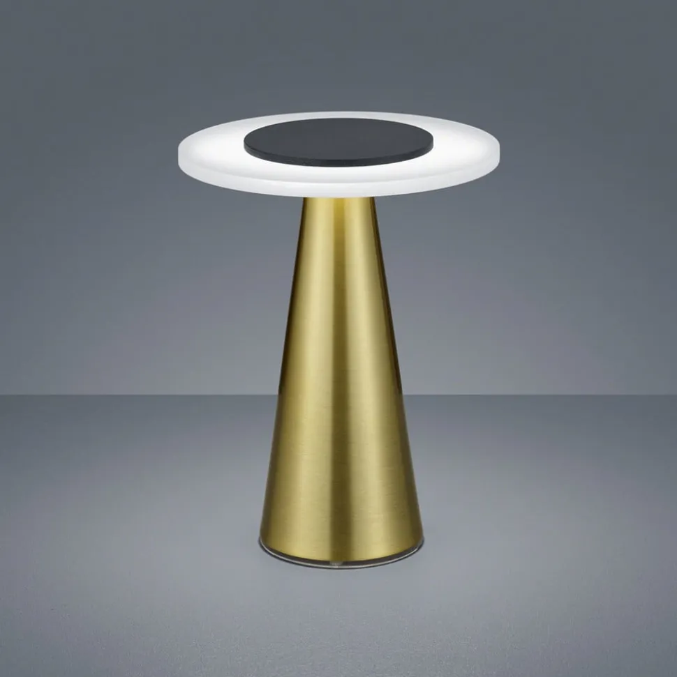 Helestra Bax tafellamp met touchdimmer, messing