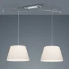 Helestra Certo hanglamp conisch 2-lamps, wit