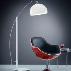 Helestra Doro vloerlamp met acrylkap, wit