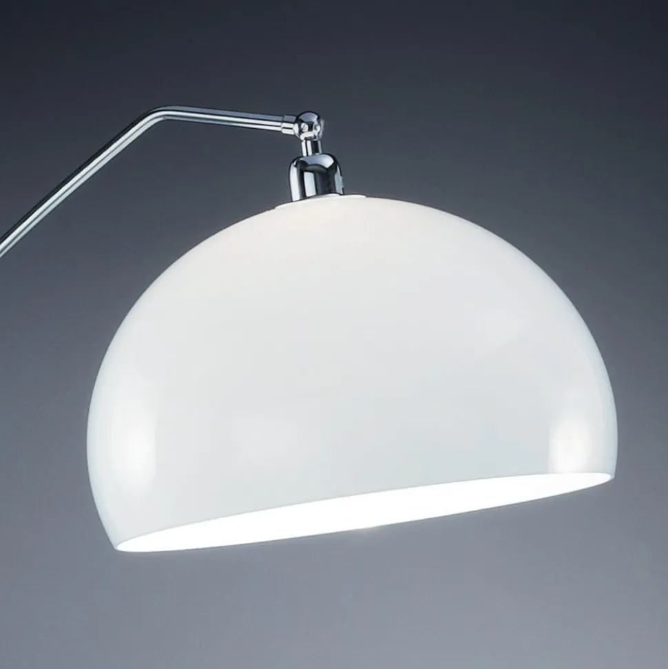 Helestra Doro vloerlamp met acrylkap, wit