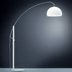 Helestra Doro vloerlamp met acrylkap, wit
