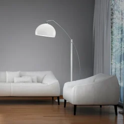 Helestra Doro vloerlamp met acrylkap, wit