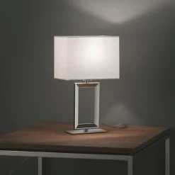 Helestra Enna 2 tafellamp van textiel, hoogte 30 cm