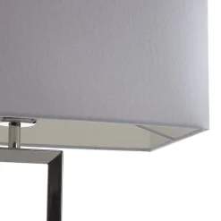 Helestra Enna 2 textiel-tafellamp, hoogte 53 cm