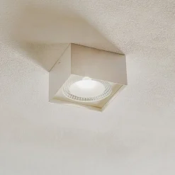 Helestra Kari LED plafondlamp, hoekig, wit