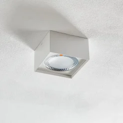 Helestra Kari LED plafondlamp, hoekig, wit