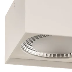 Helestra Kari LED plafondlamp, hoekig, wit