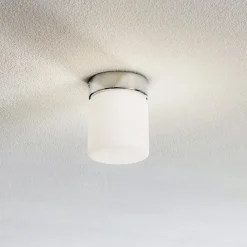 Helestra Keto LED plafondlamp, cilinder, chroom