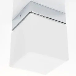 Helestra Keto LED plafondlamp, kubus, chroom