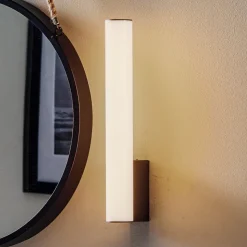 Helestra Loom LED spiegellamp zwart 30 cm