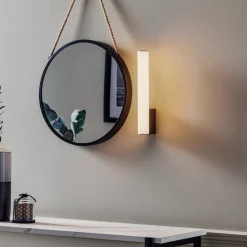 Helestra Loom LED spiegellamp zwart 30 cm