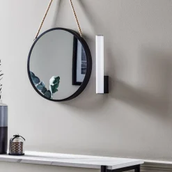 Helestra Loom LED spiegellamp zwart 30 cm